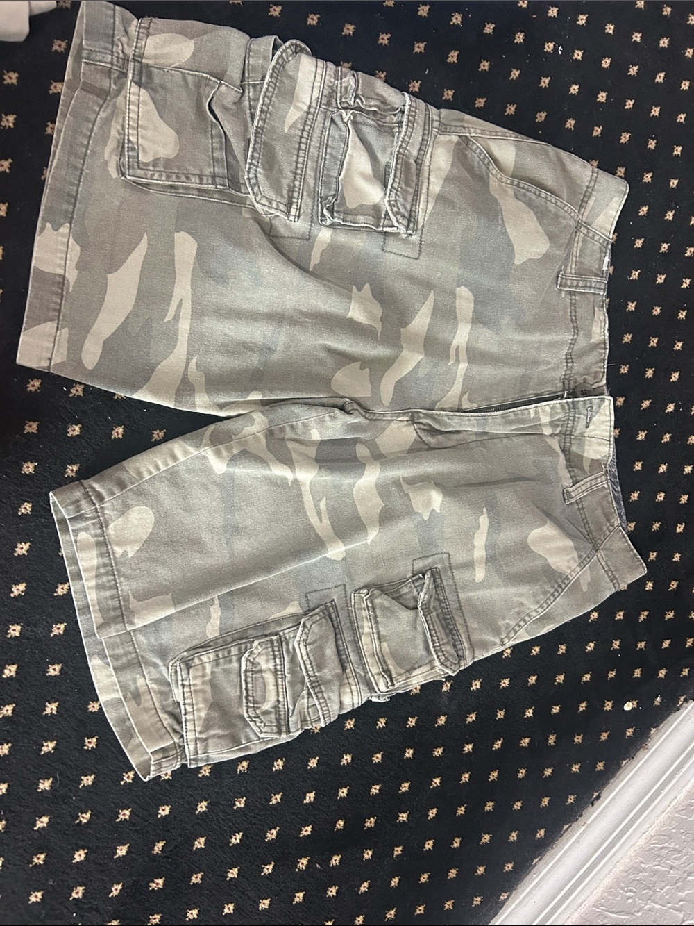 OP Men's Gray Camo Cargo Shorts